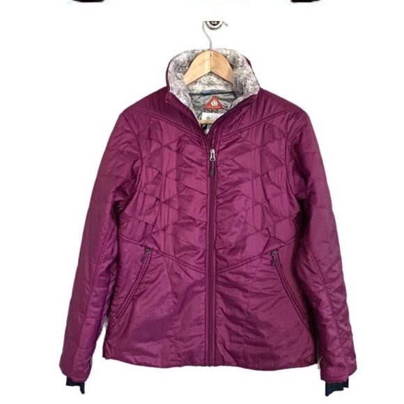 Columbia Sportswear Fuchsia Plum Jacket Kaleidoscope II Insulated M quilted zip - Picture 3 of 11
